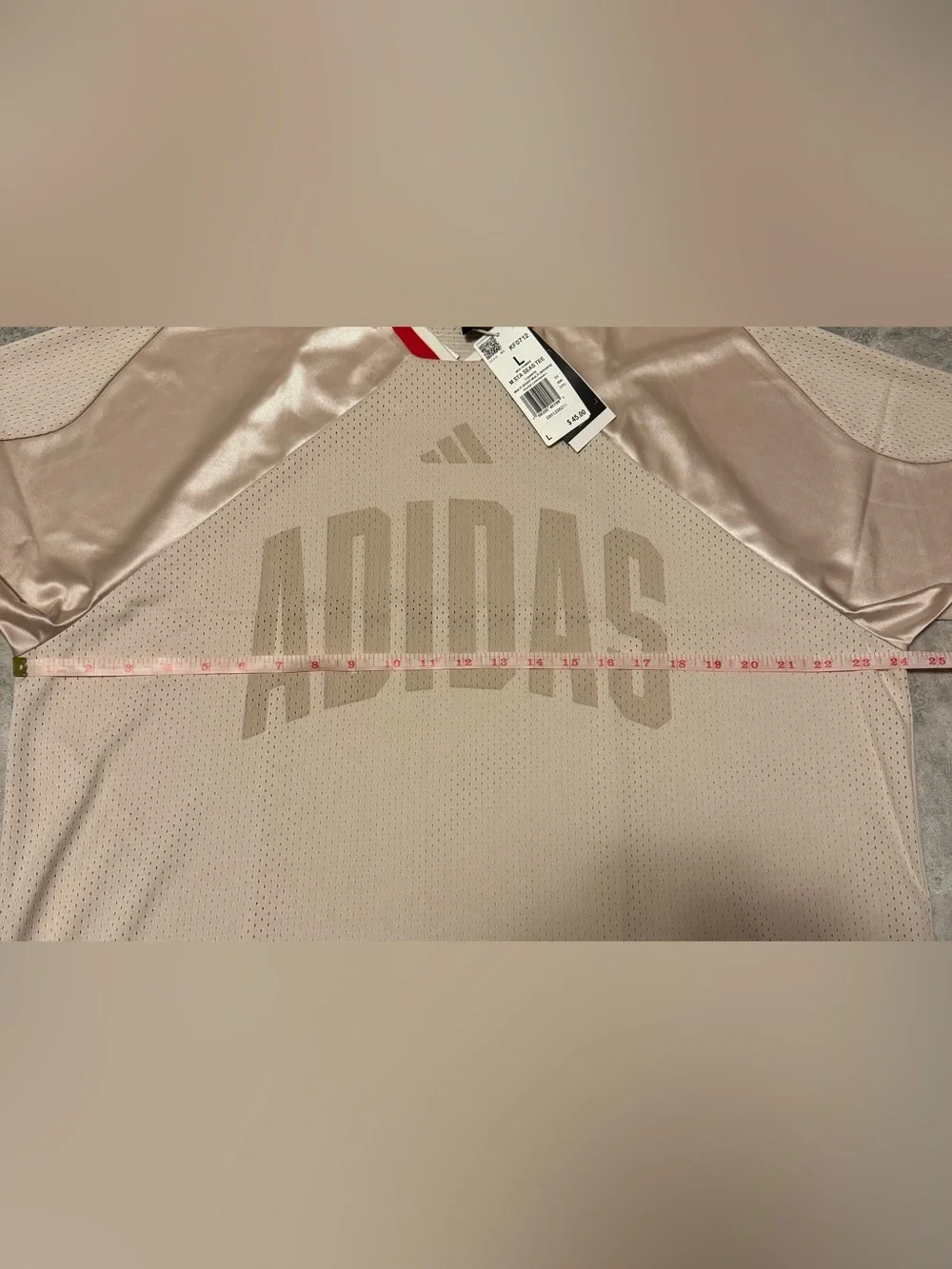 Adidas Stadium Graphic Mesh Tee Loose Oversized Mesh Fit Size Men’s Large